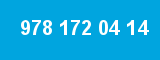 978 172 04 14 978 172 04 14